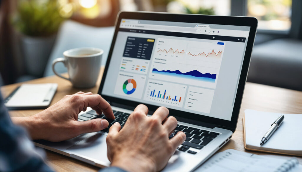 business data analytics dashboard Rentabiliza tu E-commerce con una estrategia de PPC y SEO