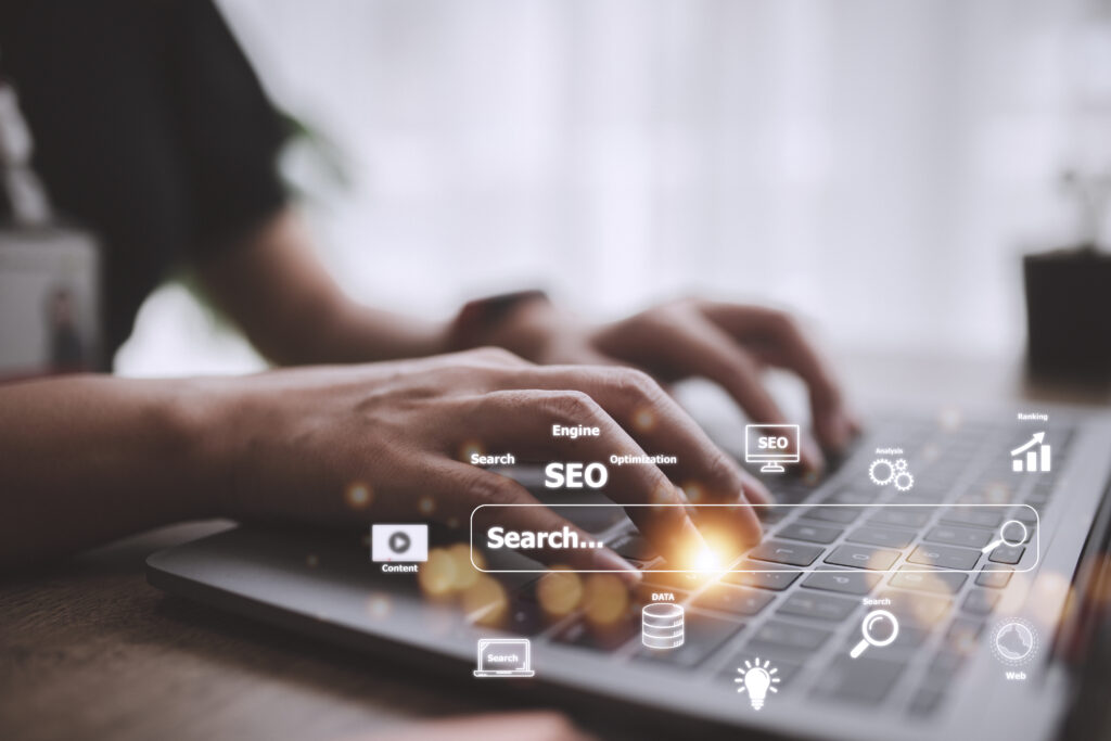 optimizacion de motores de busqueda seo marketing digital en linea y concepto de tecnologia inetrmet Cómo hacer link building en Colombia: Guía con TODO lo que debes saber